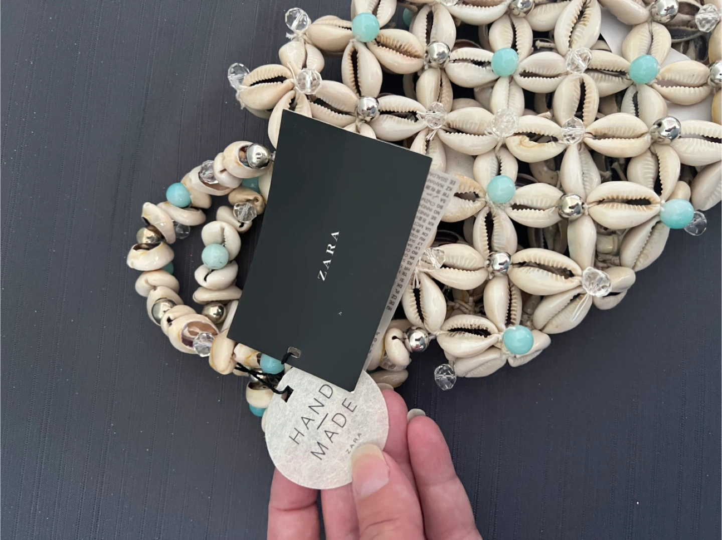 Zara Beaded Shell Mini Bag - photo 2