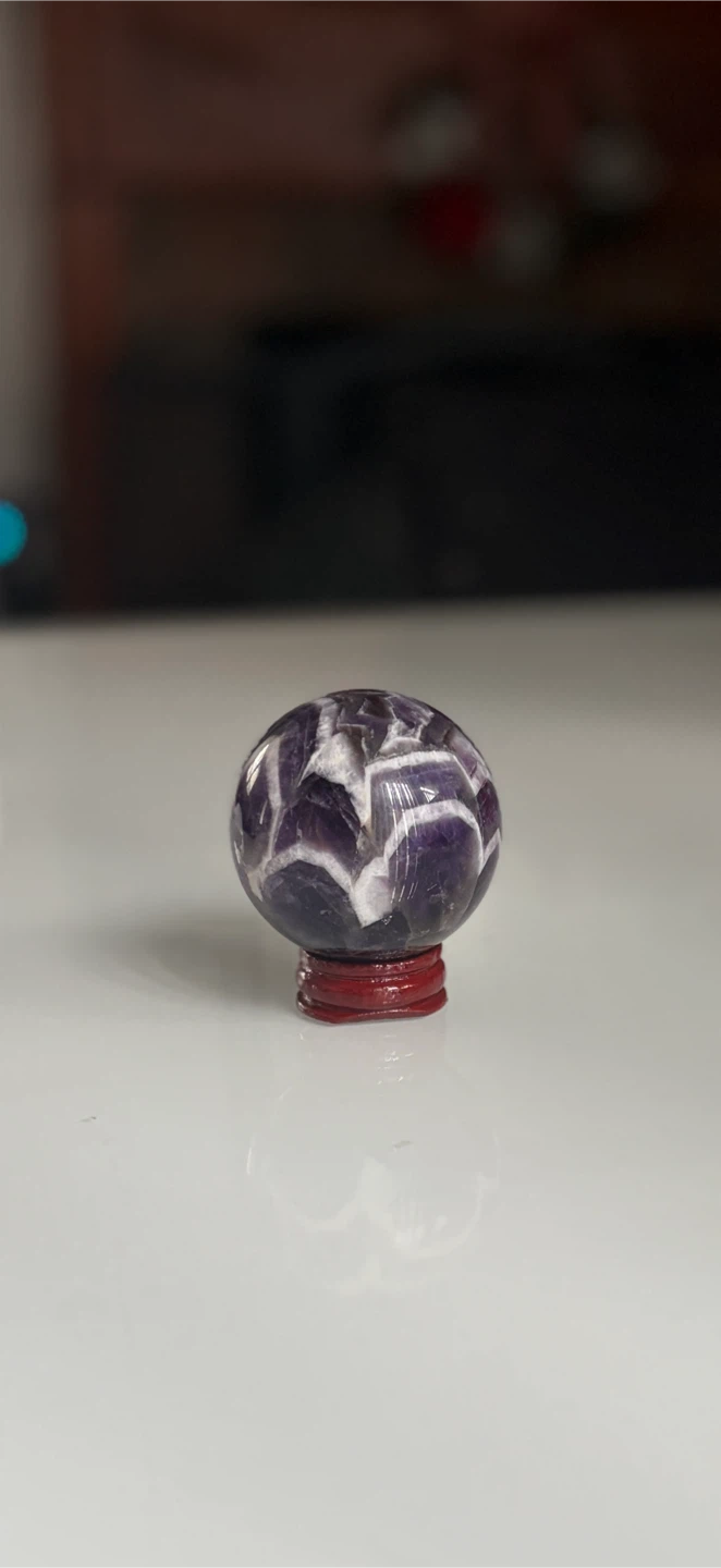 Chevron Amethyst Sphere - photo 4