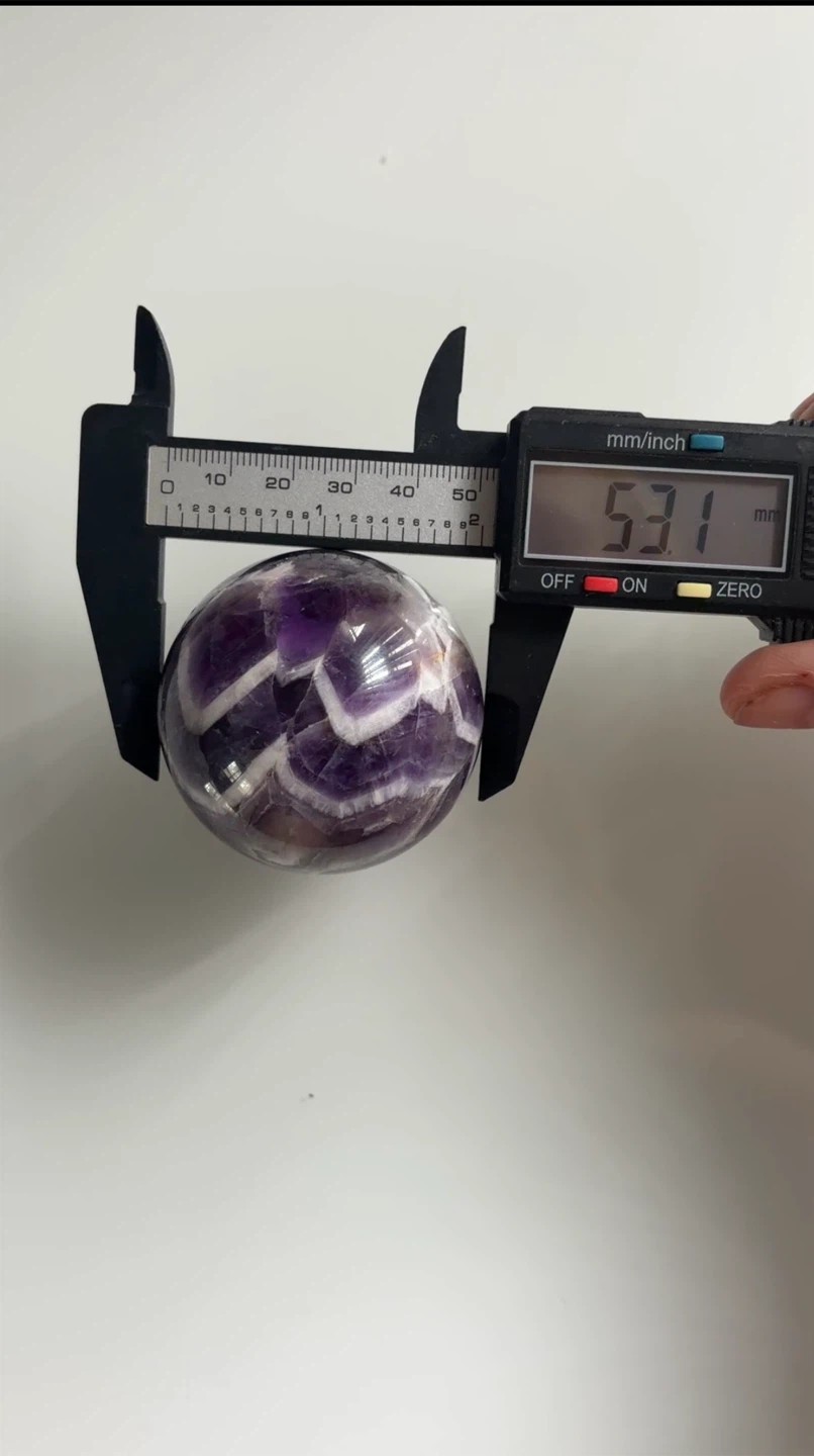 Chevron Amethyst Sphere - photo 5