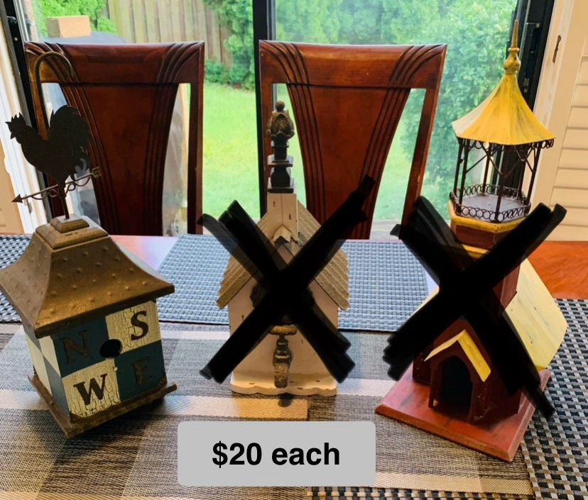 Birdhouse Rustic Garden Patio Decoration