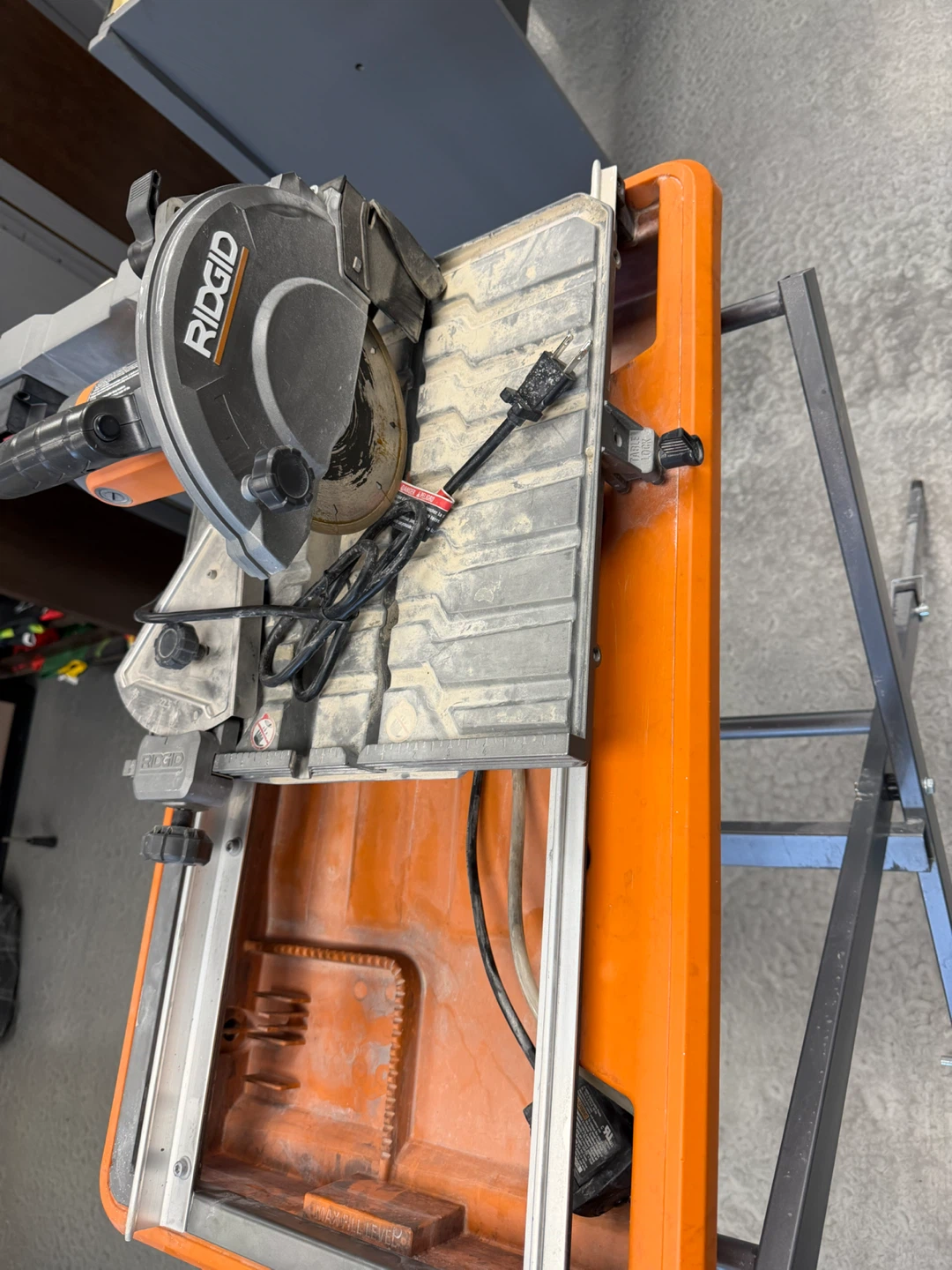 RIDGID 9-Amp 7-inch Portable Wet Saw with Stand - photo 4