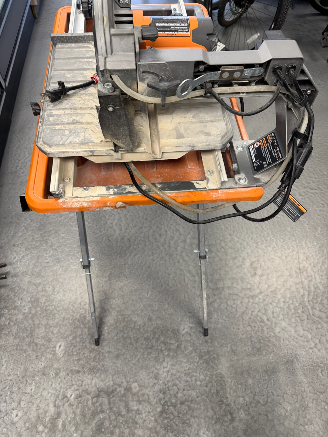 RIDGID 9-Amp 7-inch Portable Wet Saw with Stand - photo 5