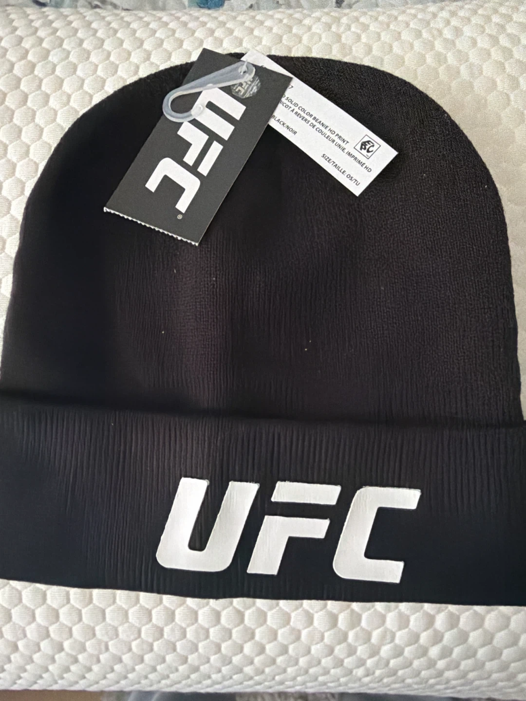 UFC Black Solid Color Beanie