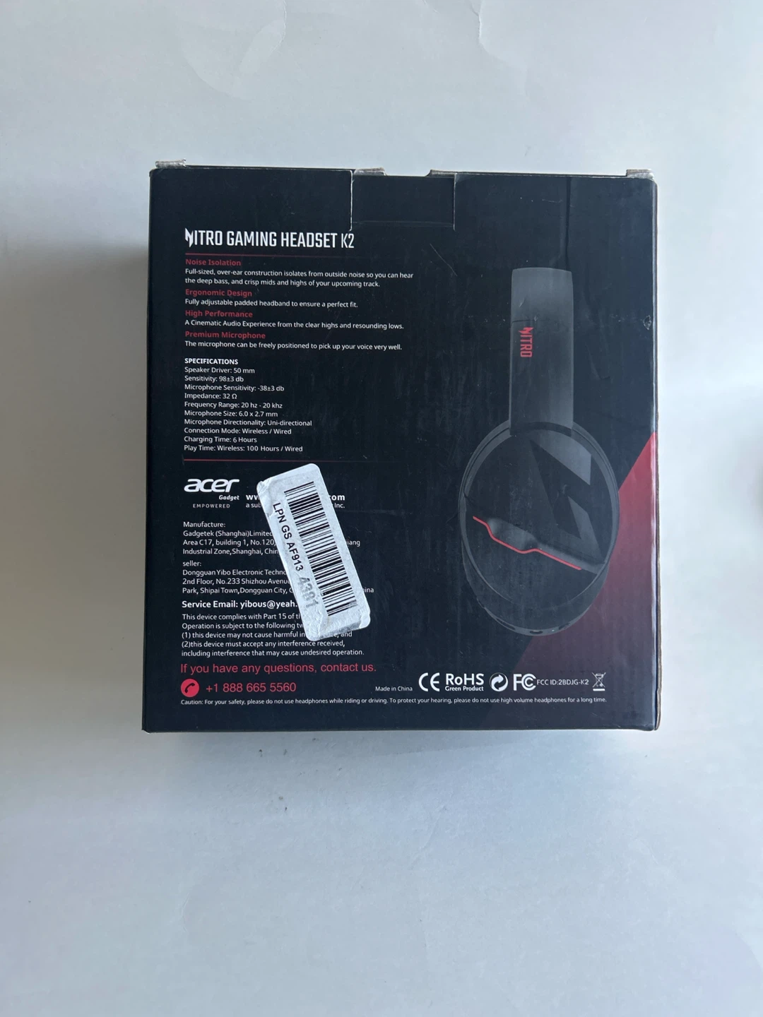 Acer Nitro Gaming Headset K2 - photo 2