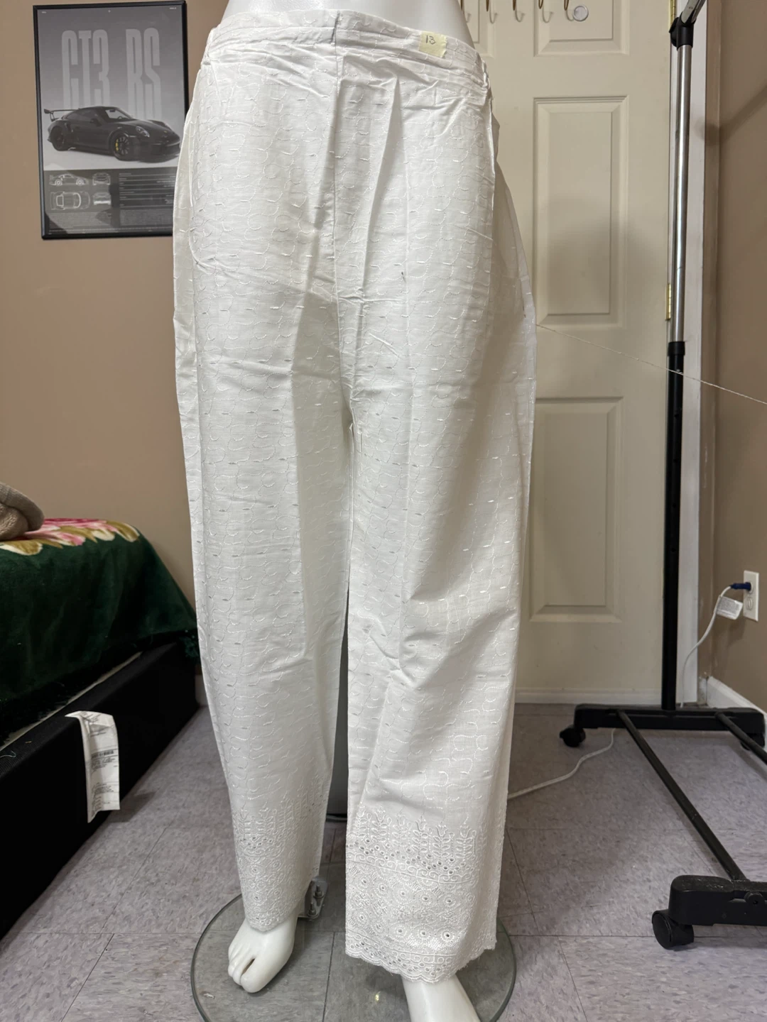 Brand new cotton embroidered pant