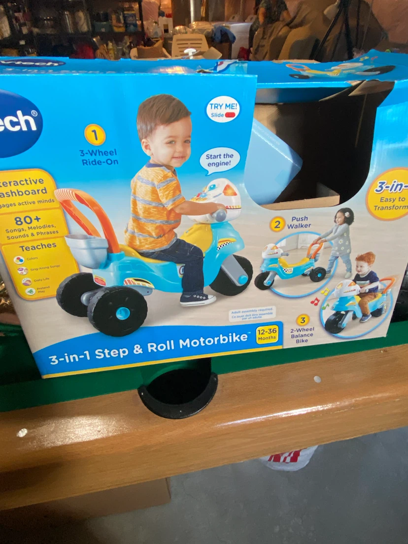 VTech 3-in-1 Step & Roll Motorbike