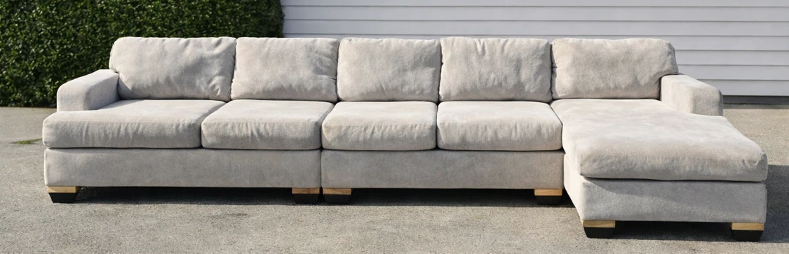 Light Tan Sectional Sofa - photo 3