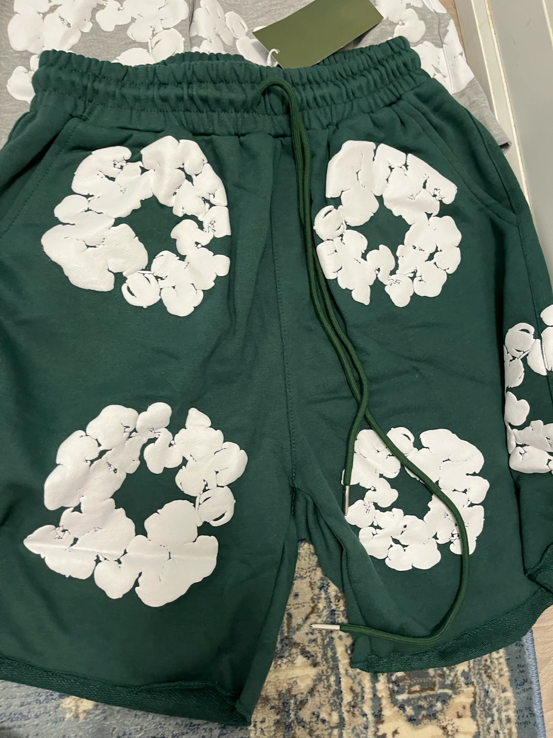 Green denim tears