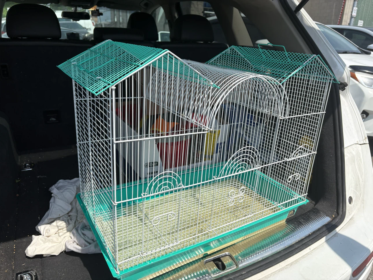 Pet Bird Cage with bird house - photo 2