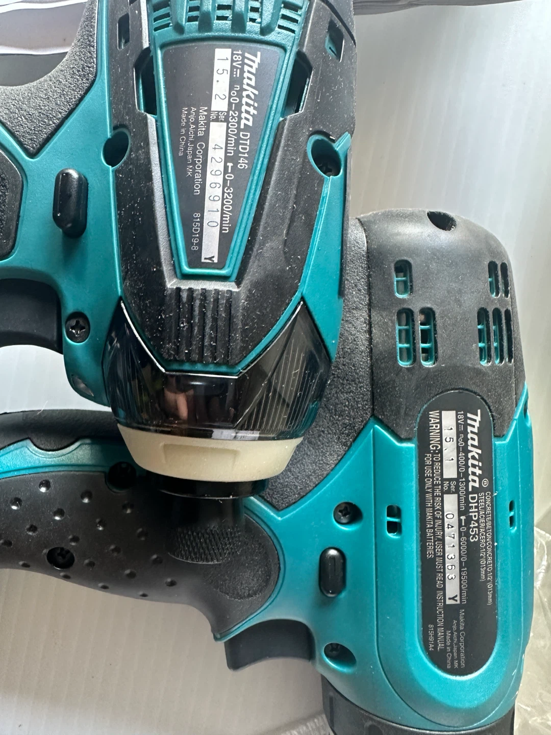 Makita LXT DTD146Z Impact Driver & DHP453Z Hammer Drill Combo