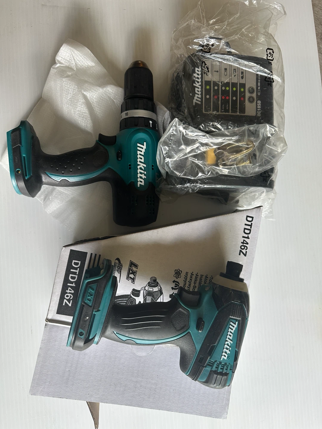 Makita LXT DTD146Z Impact Driver & DHP453Z Hammer Drill Combo - photo 3