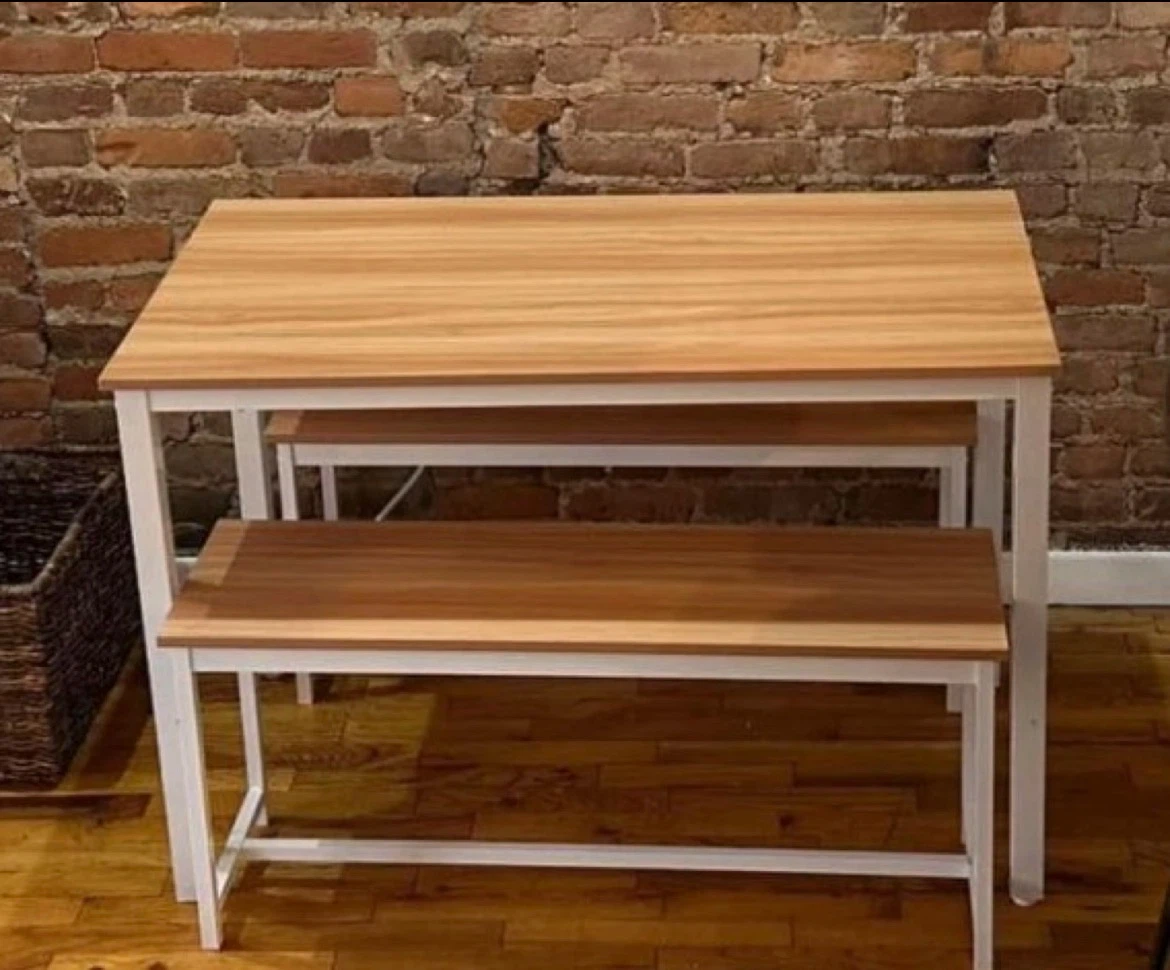 Table and Bench Set - photo 2