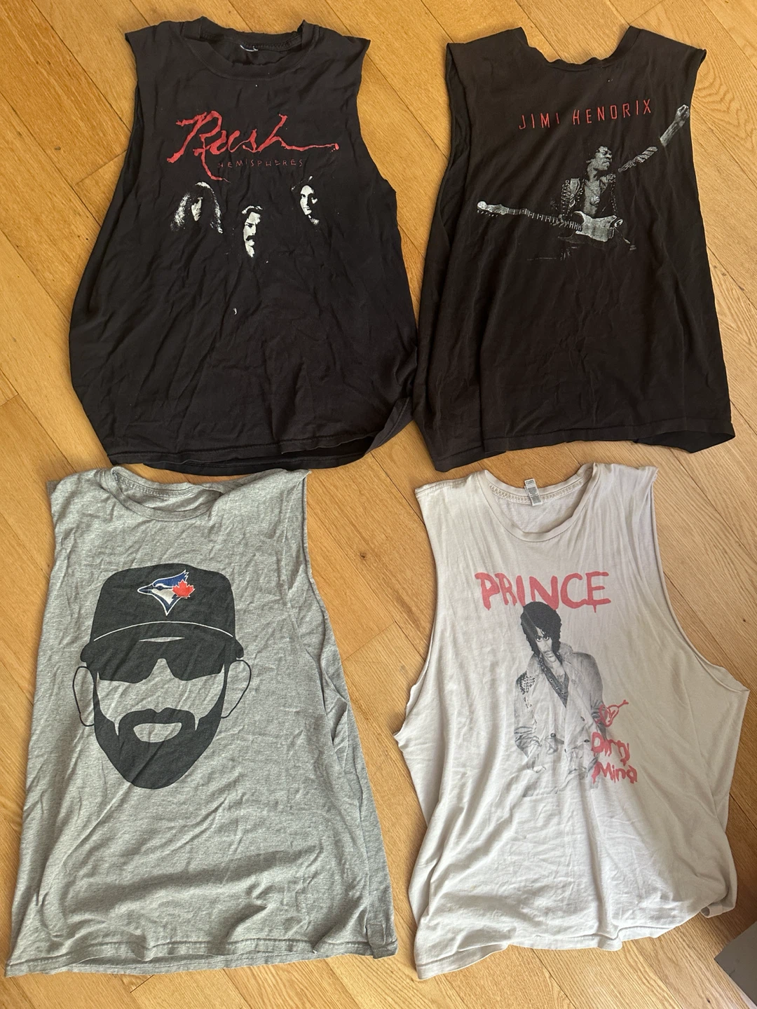 VINTAGE BAND ROCK SPORTS T SHIRT CUTOFFS MEN SIZE LARGE - photo 2