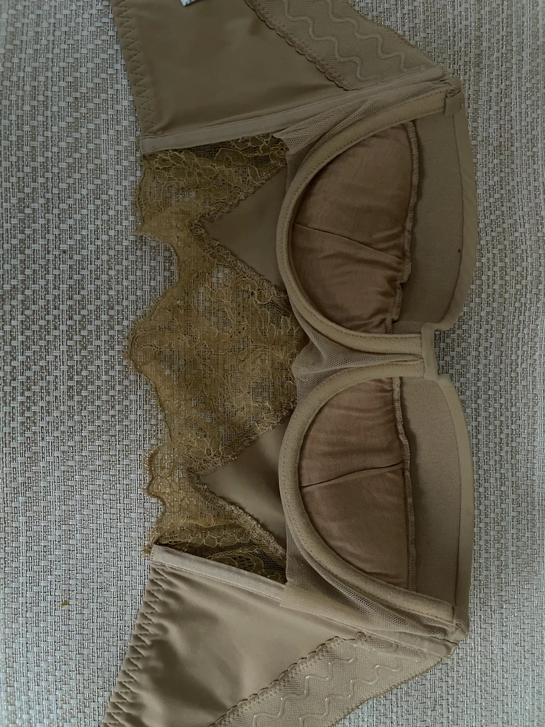 Laperla Beige Lace Strapless Bra