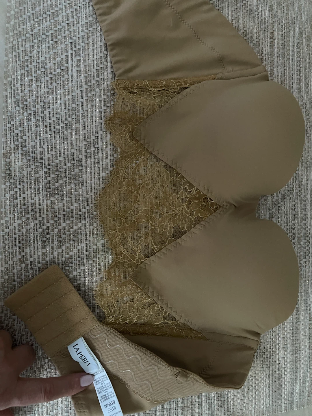 Laperla Beige Lace Strapless Bra - photo 2
