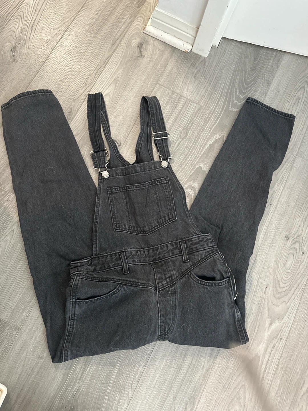 Dark Grey Levi Denim Overalls - photo 2