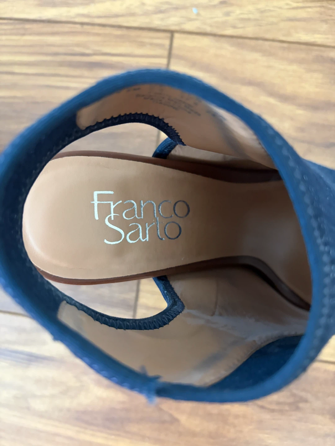 Franco Sarto high-heeled jean sandals - photo 4