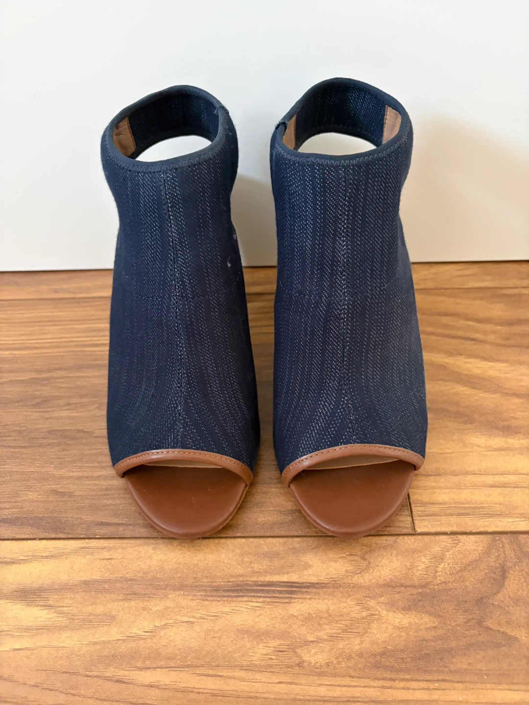 Franco Sarto high-heeled jean sandals