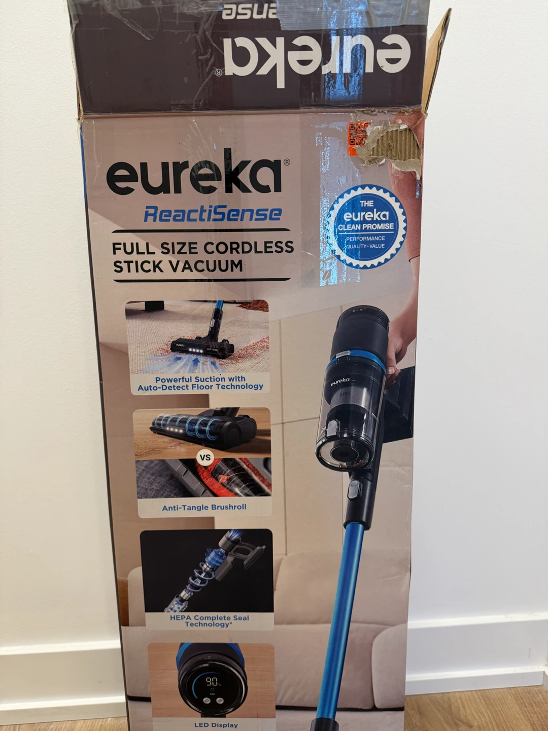Eureka ReacitSense Full Size Cordless Stick Vacuum