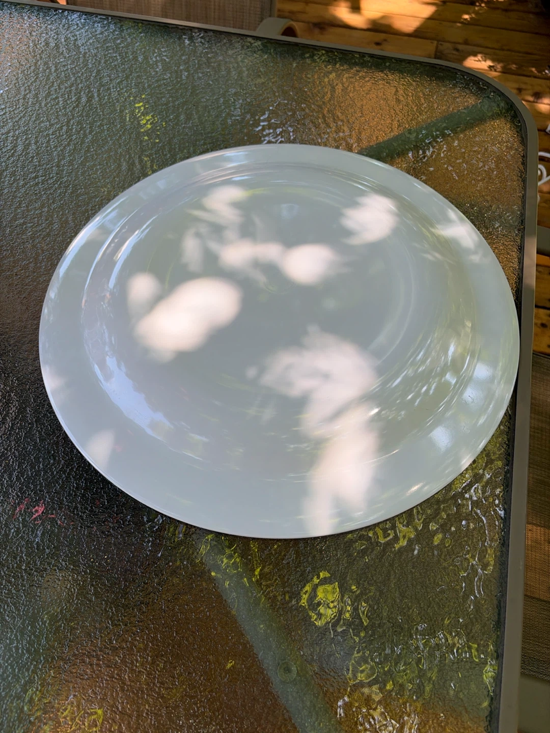 Beautiful Summer Blue & White Round Tray - photo 2