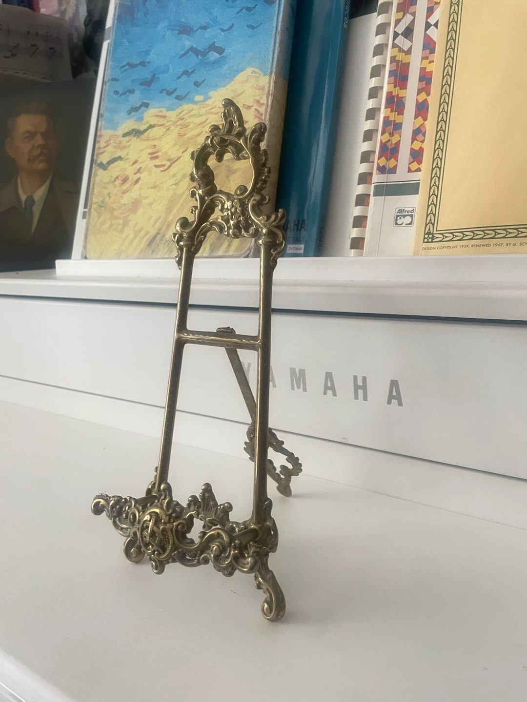 Vintage Italian brass display easel - photo 2