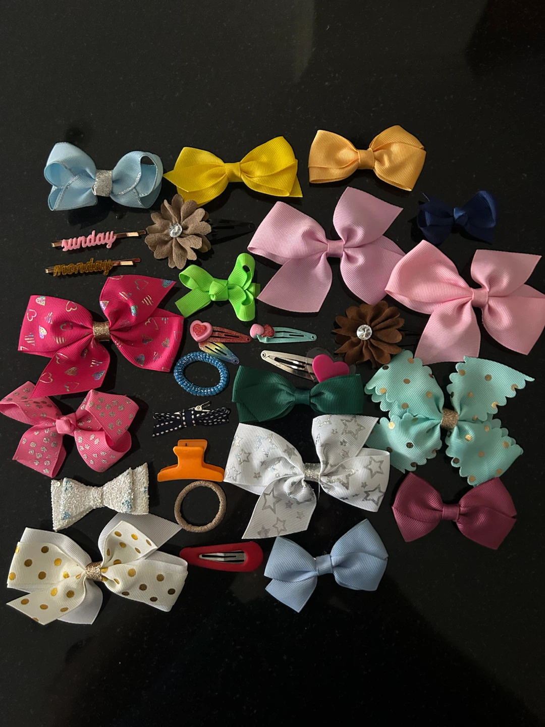 Kids Hair Bows and Clips - Variety Pack