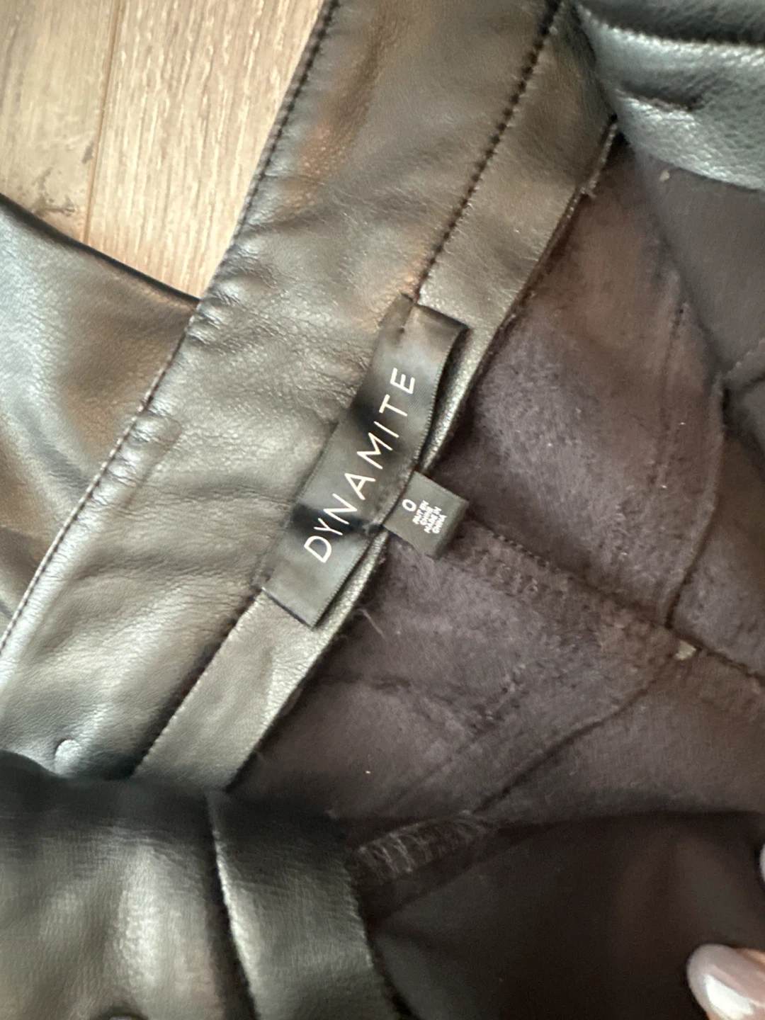 Dynamite Black Faux Leather Pants - photo 2