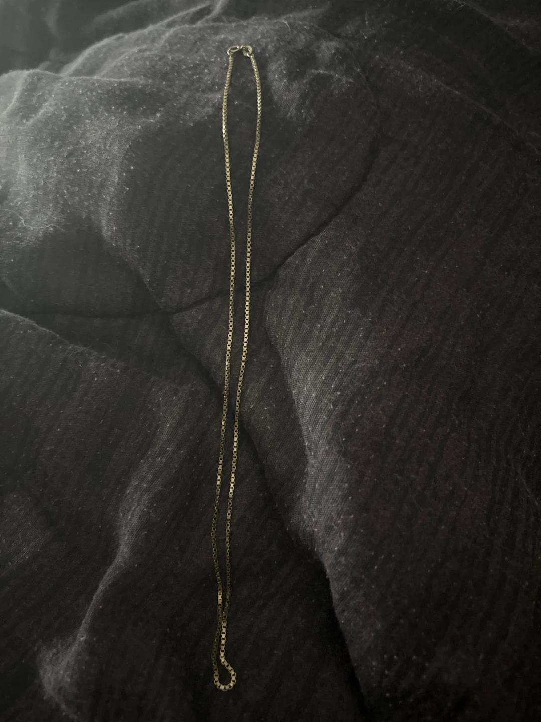 Gold Box Chain Necklace - photo 2