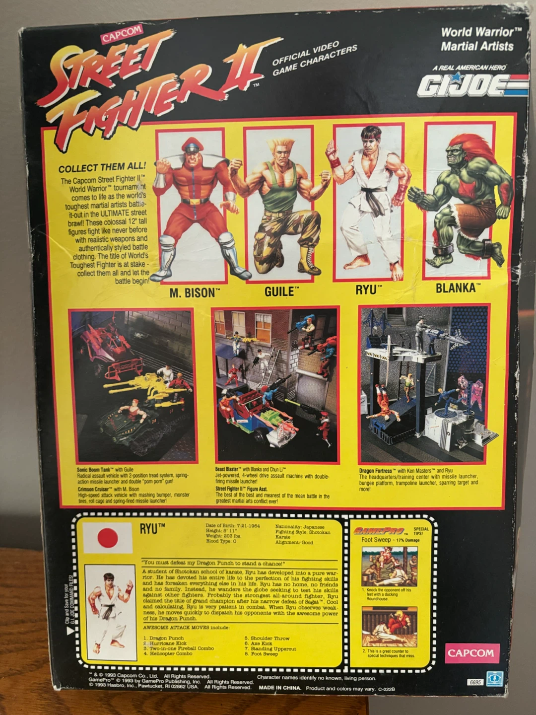 1993 Hasbro G.I. Joe Street Fighter II Ryu - photo 2