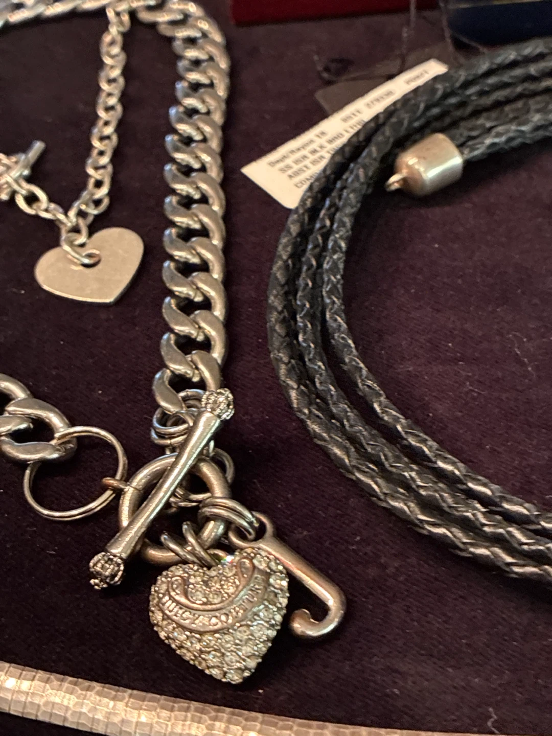 Silver Tone Necklace, Bracelet, and Ring Set - photo 4