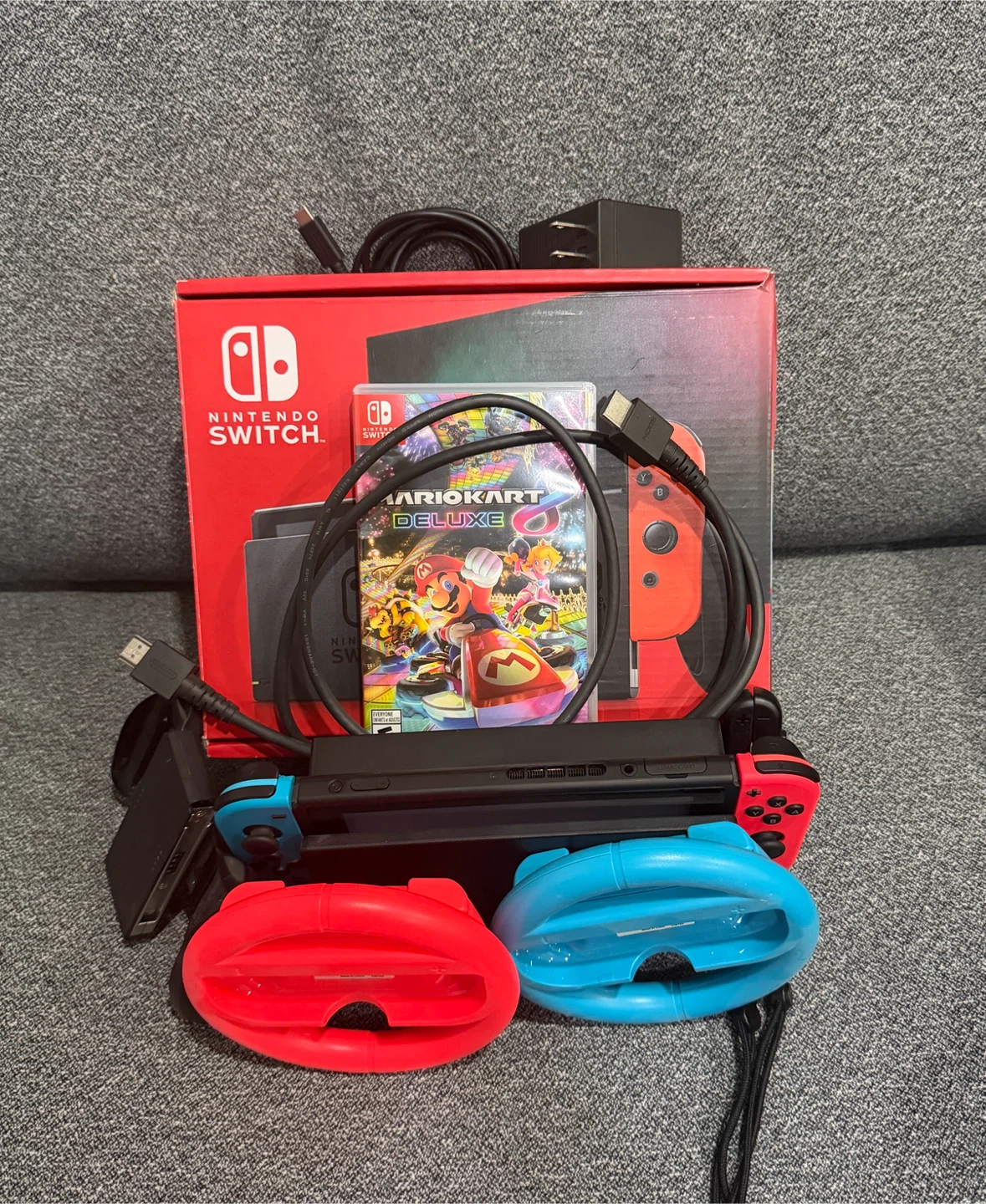 Nintendo Switch Bundle V2  (Includes Mario Kart 8)