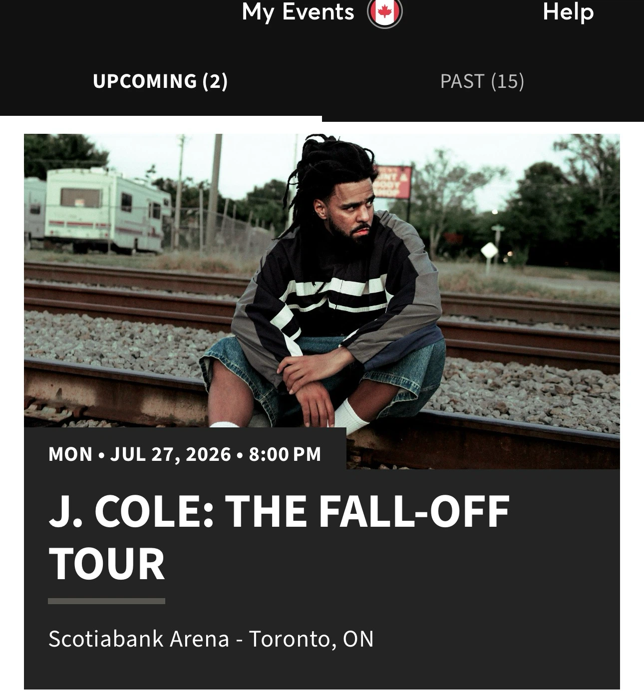 J. Cole: The Fall-Off Tour Ticket Toronto Sec 306