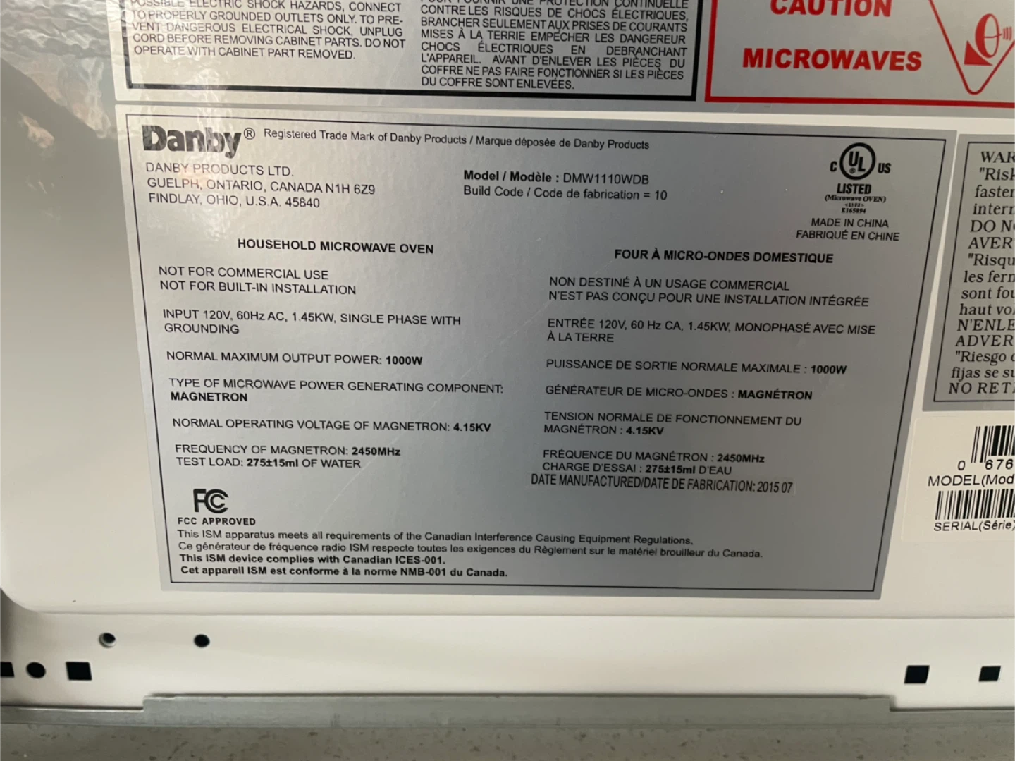 Danby Microwave - photo 3