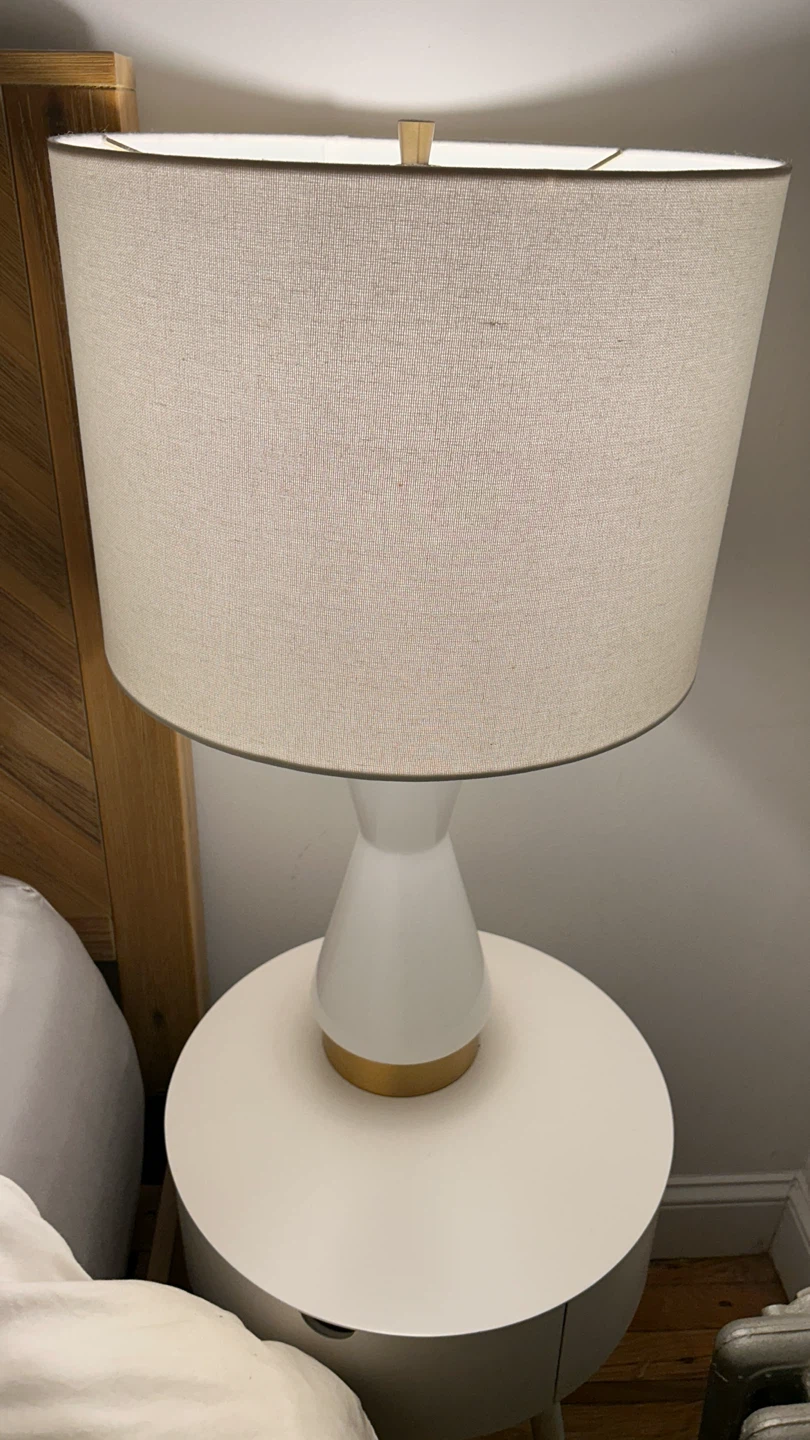 West Elm Metalized Glass USB Table Lamp (27") - photo 2