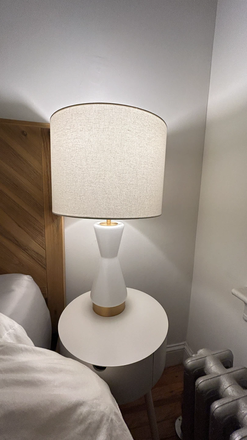 West Elm Metalized Glass USB Table Lamp (27") - photo 3