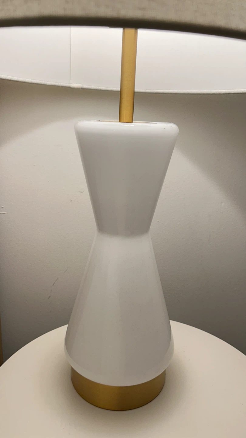 West Elm Metalized Glass USB Table Lamp (27") - photo 4