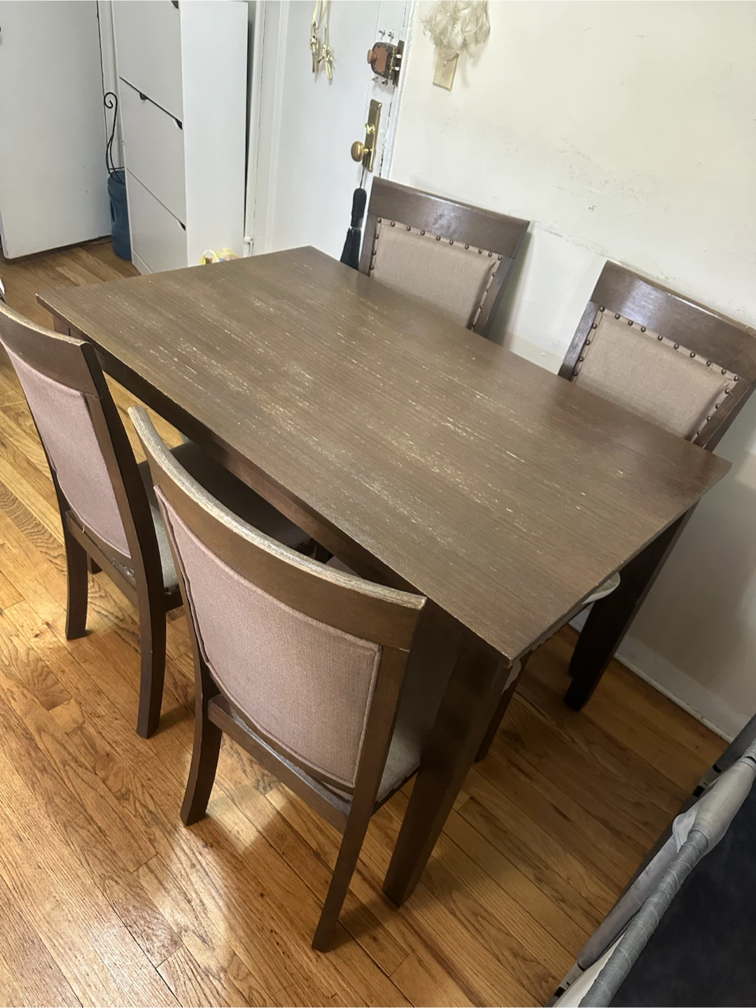 Dining Table Set with 4 Chairs