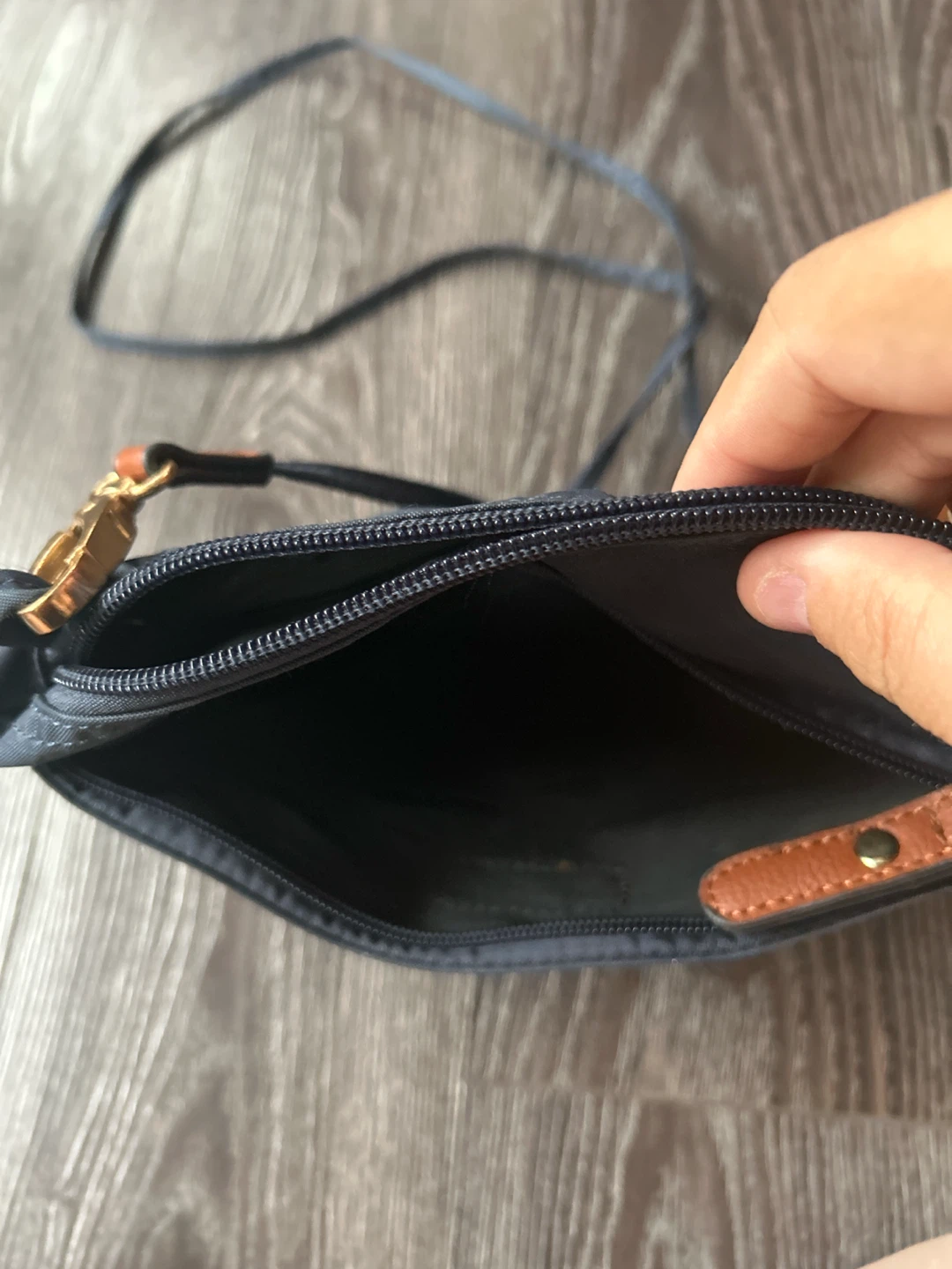 Navy Nylon Crossbody Bag - photo 2