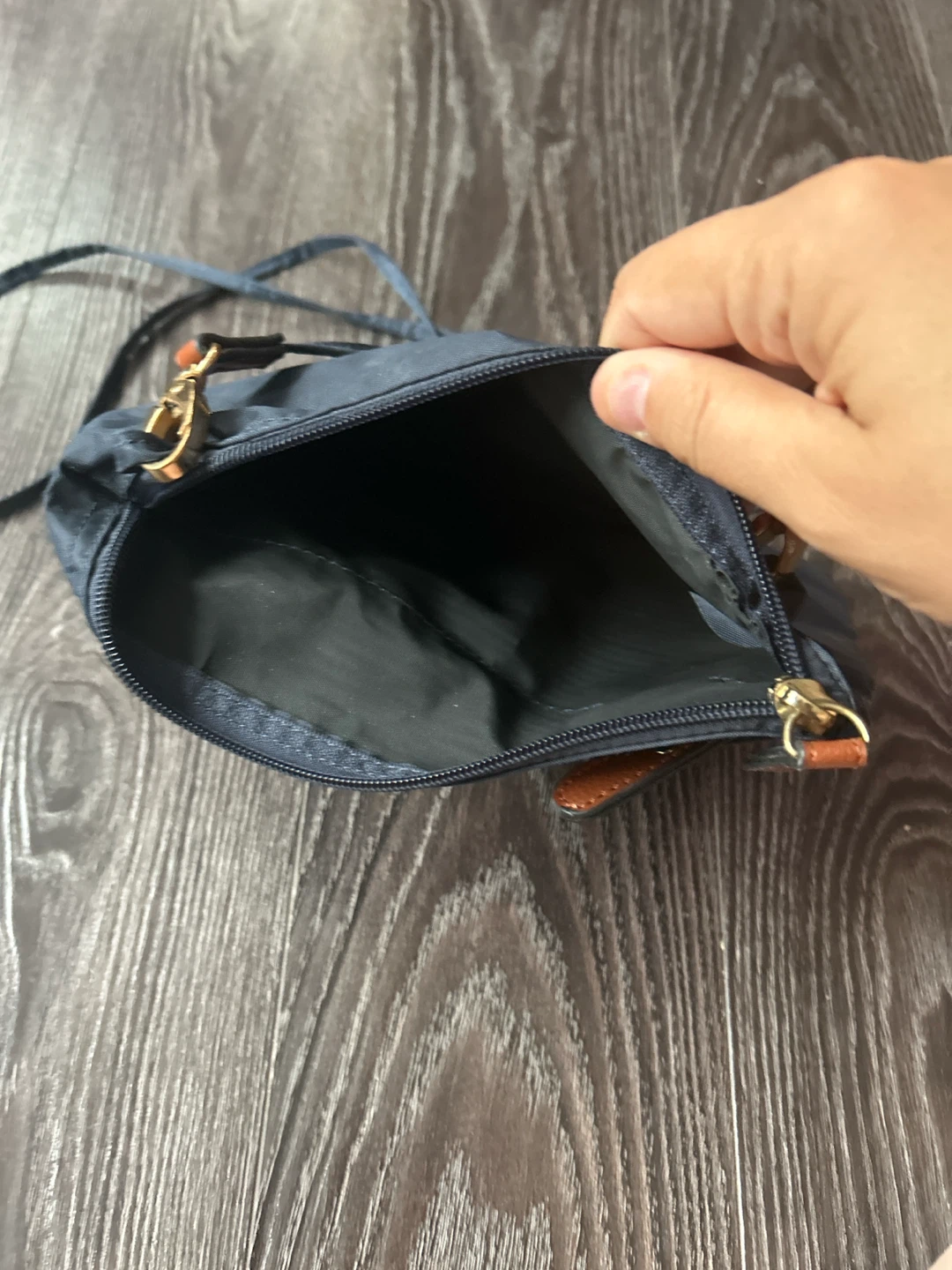 Navy Nylon Crossbody Bag - photo 3