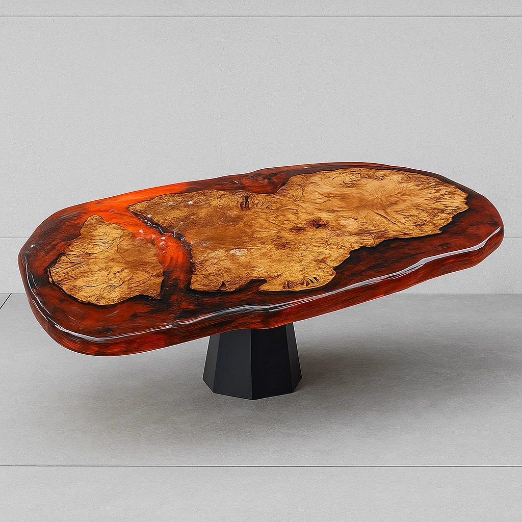 Resin Wood Coffee Table