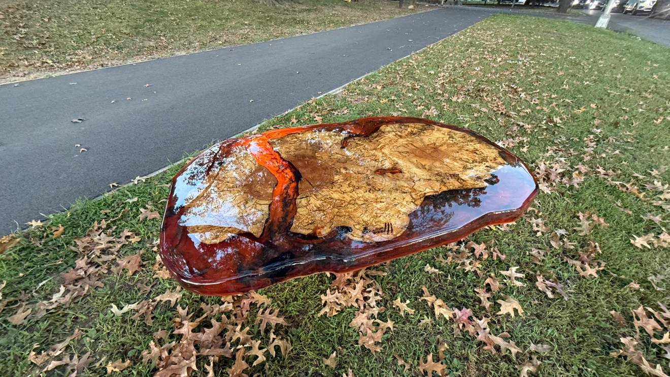 Resin Wood Coffee Table - photo 4