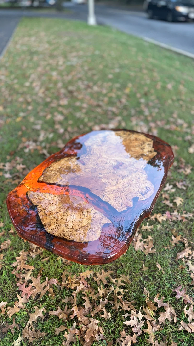 Resin Wood Coffee Table - photo 5