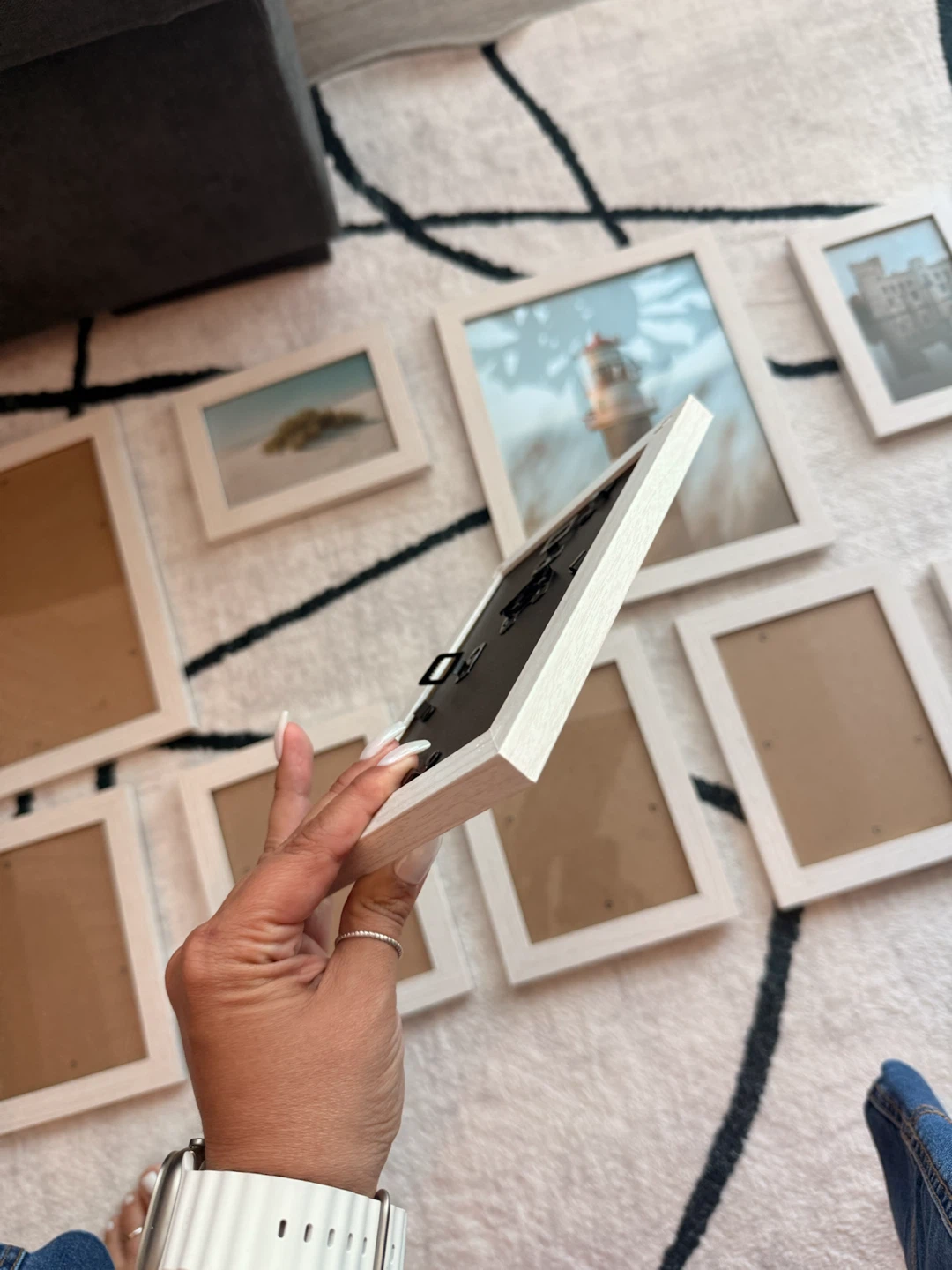Set of 10 White Photo Frames - photo 5