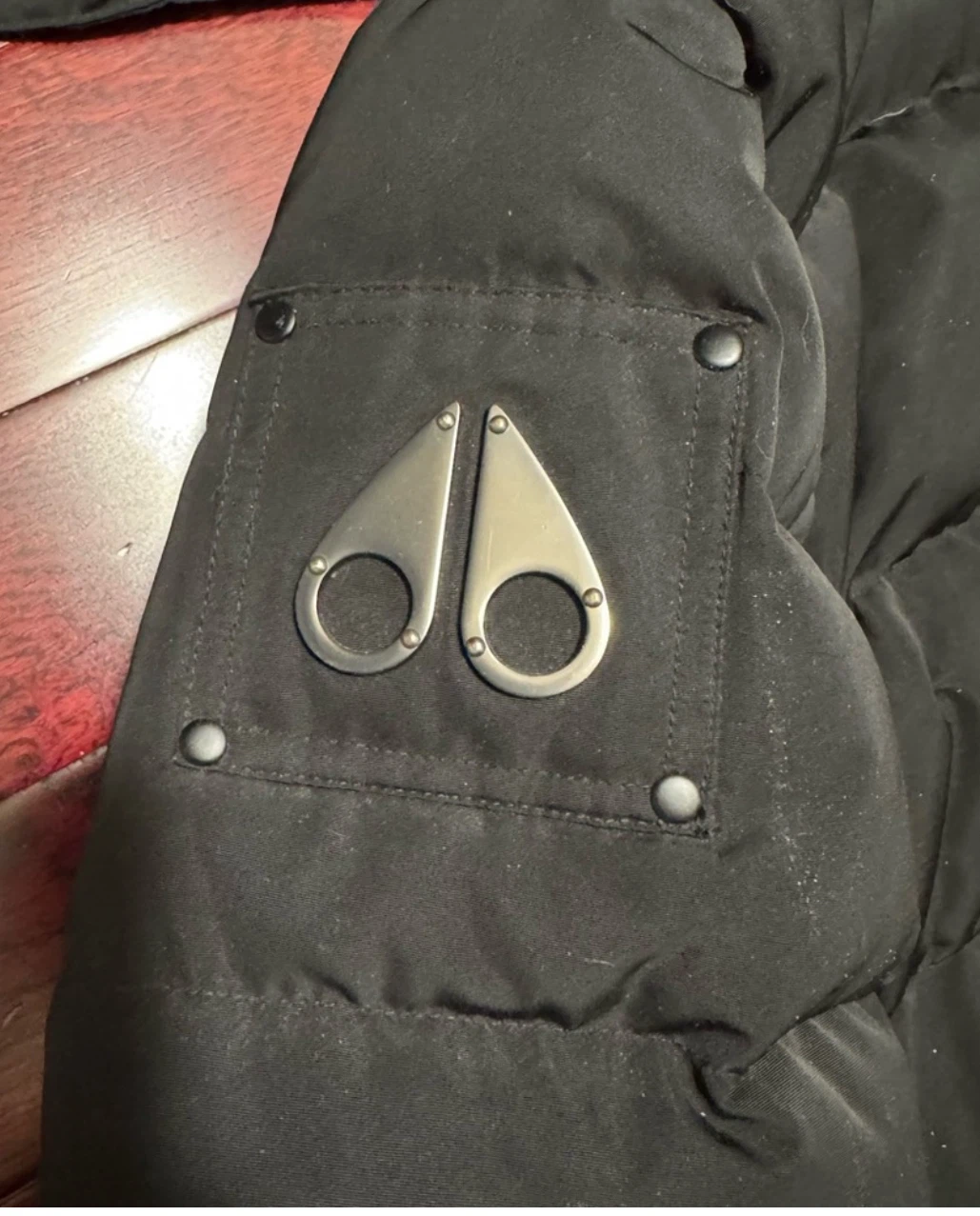 Moose Knuckles Black Puffer Jacket with Fur Hood - photo 4