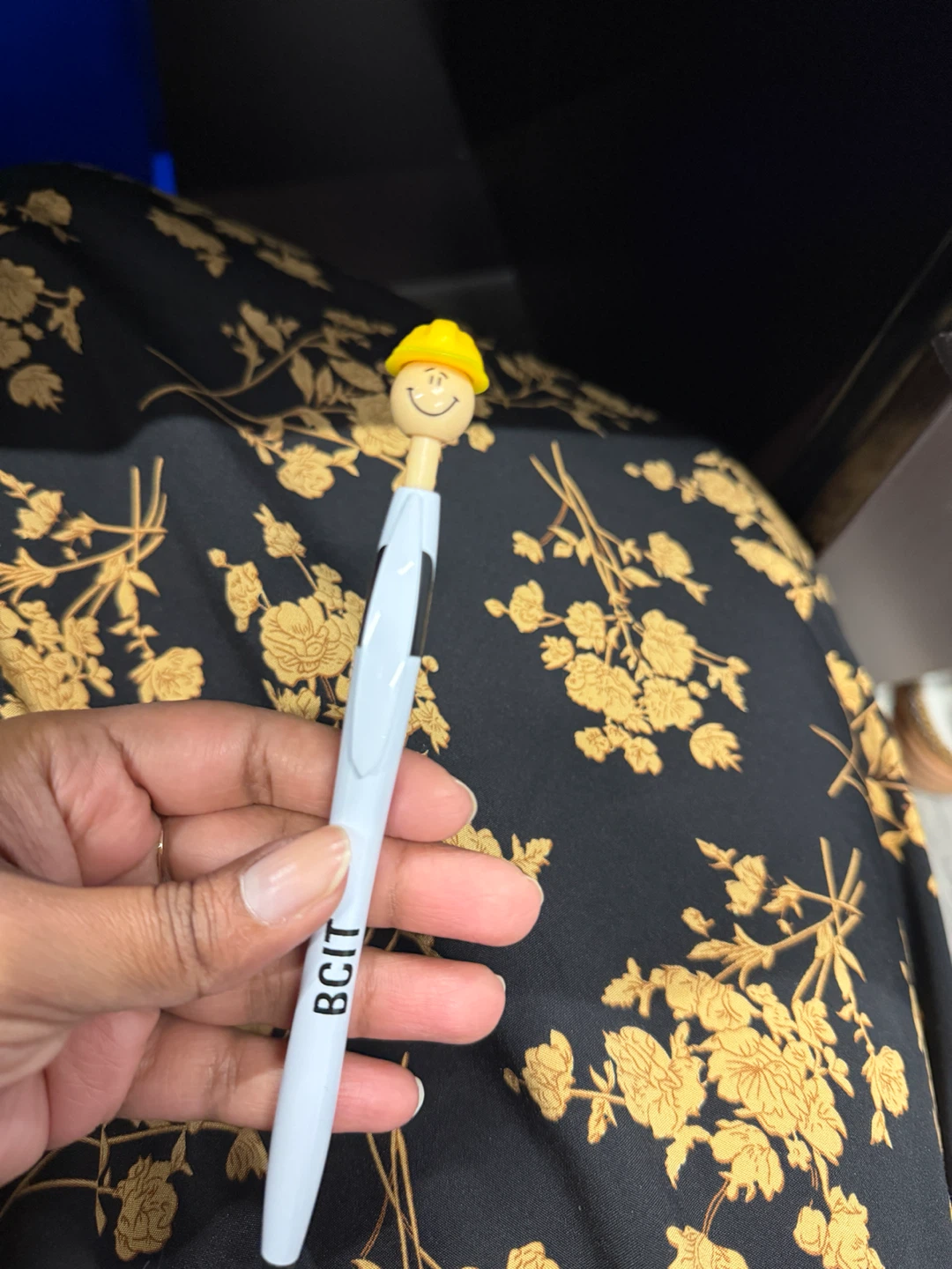 BCIT Novelty Pen with Hard Hat Topper