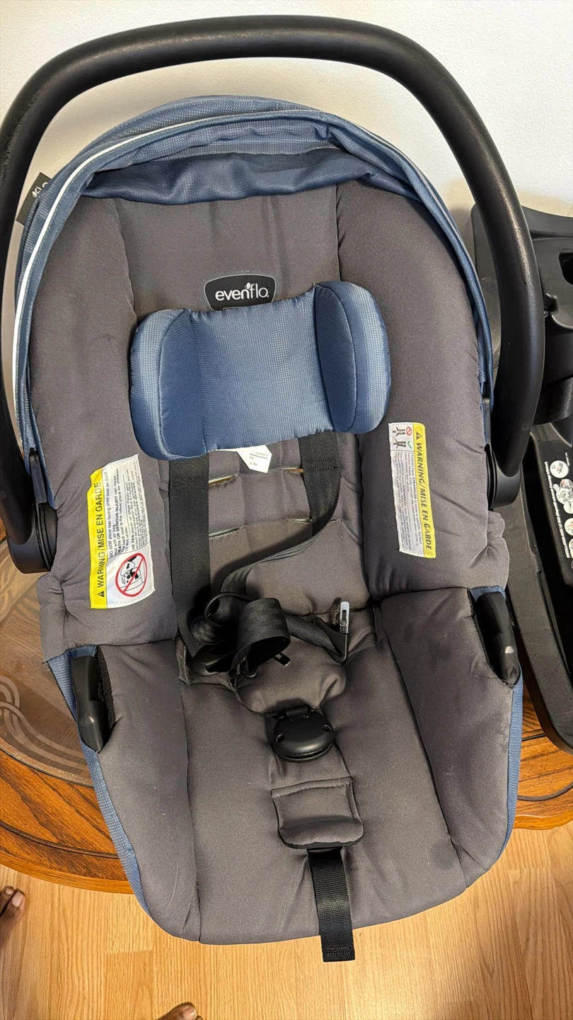 Evenflo LiteMax Infant Car Seat Base & stroller - photo 4