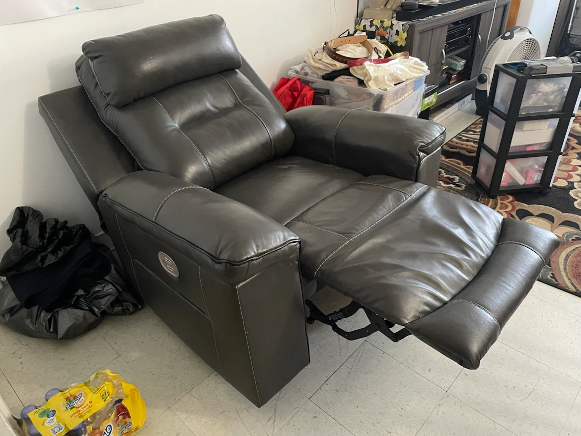 Dark Gray Power Recliner - photo 2