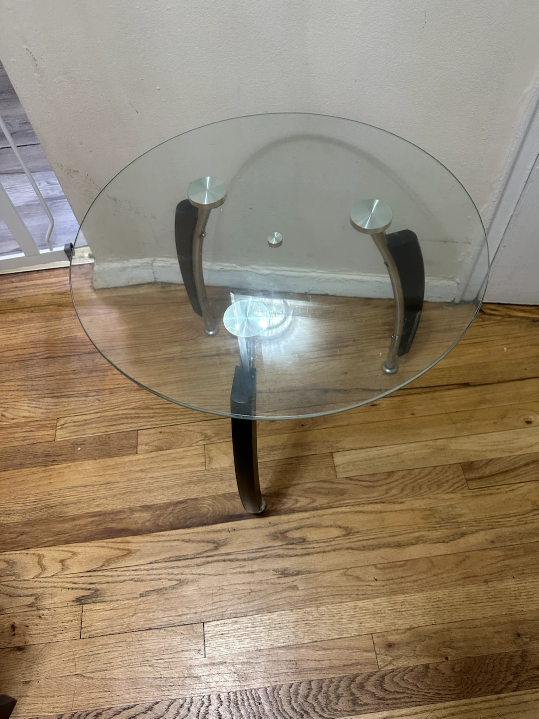 Glass Top Accent Table