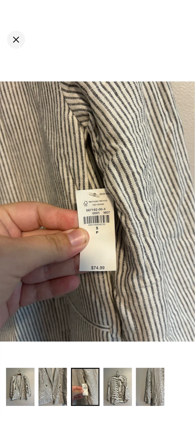Old Navy Striped Blazer - Size small - photo 3