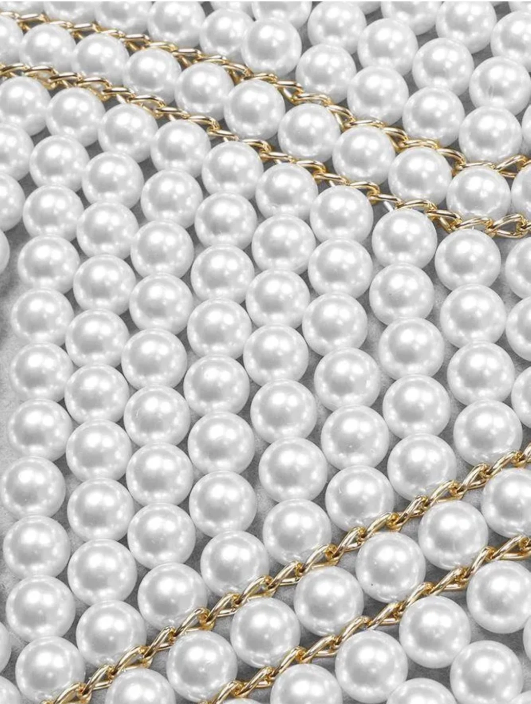 Pearl and Gold Chain Body Harness - photo 4
